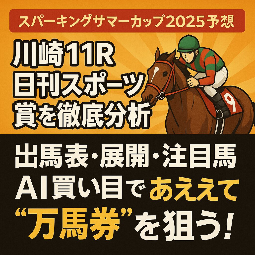 川崎競馬場11R_スパーキングサマーカップ_20250826_アイコン画像_悪徳ガチ検証Z