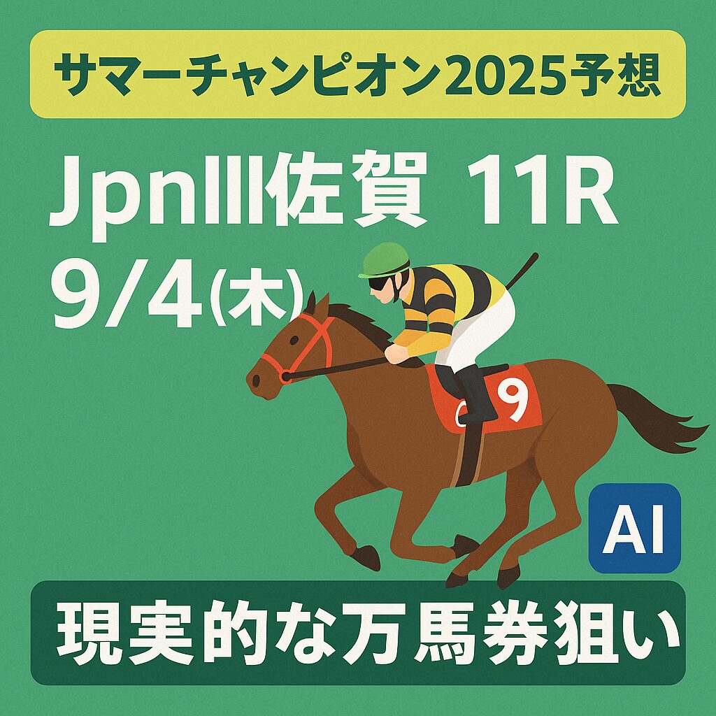 佐賀競馬場11R_サマーチャンピオン_20250904_ページアイコン画像_悪徳ガチ検証Z