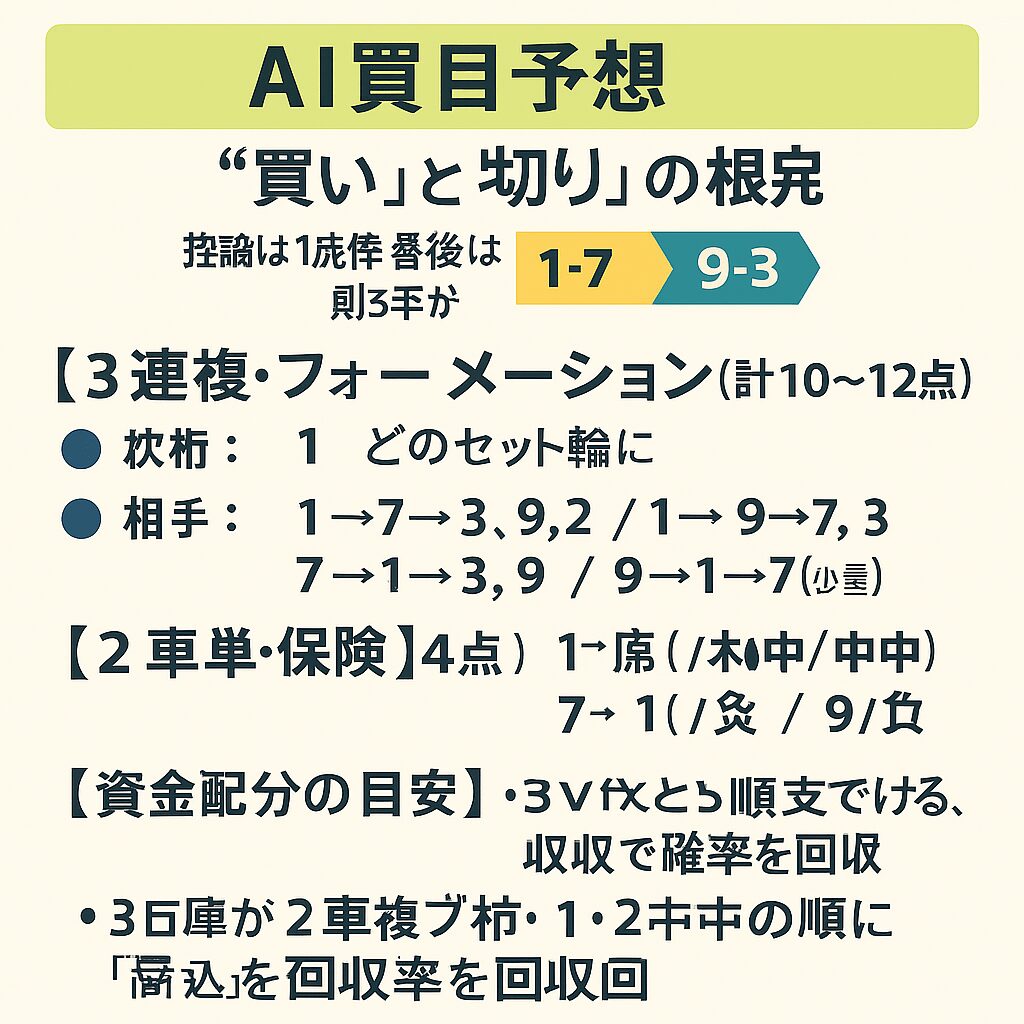 四日市競輪場12R_泗水杯争奪戦_20251101_AI買い目予想