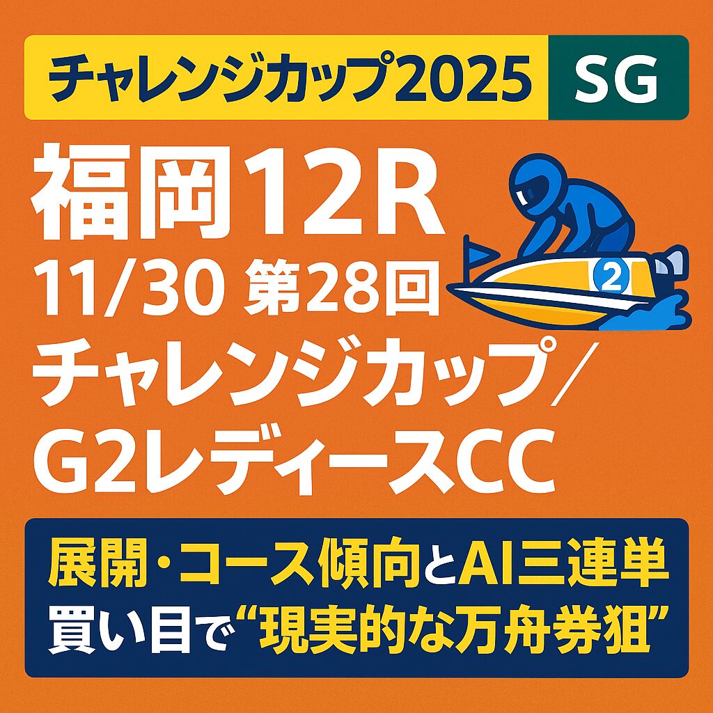 福岡競艇場12R_チャレンジカップ_20251130_ページアイコン画像_悪徳ガチ検証Z
