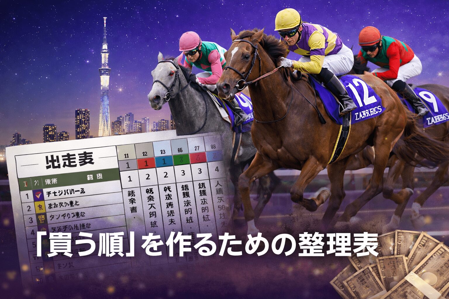 大井競馬場10R_東京シンデレラマイル_20251230_出走表と比較インデックス