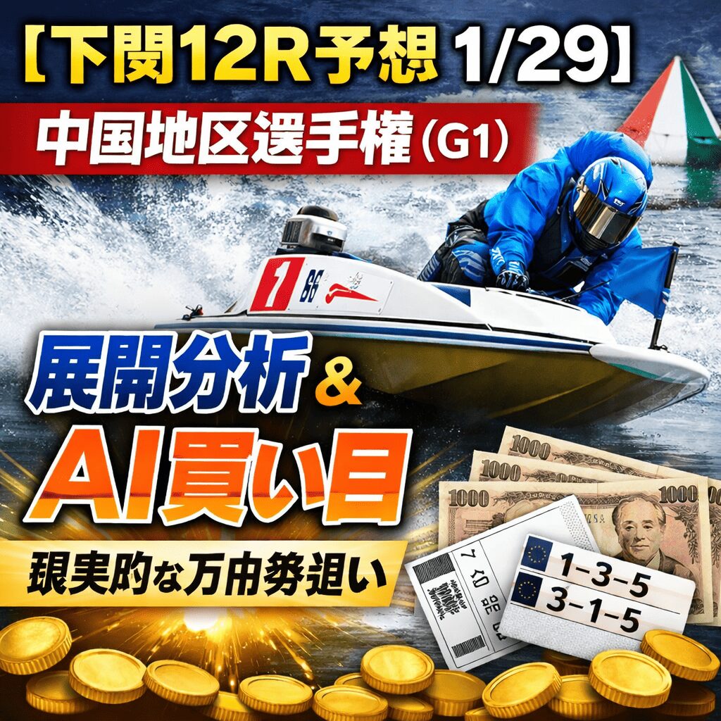 下関競艇場12R_中国地区選手権競走_20260129_ページアイコン画像_悪徳ガチ検証Z