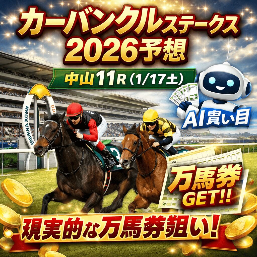 中山競馬場11R_カーバンクルステークス_20260117_ページアイコン画像_悪徳ガチ検証Z