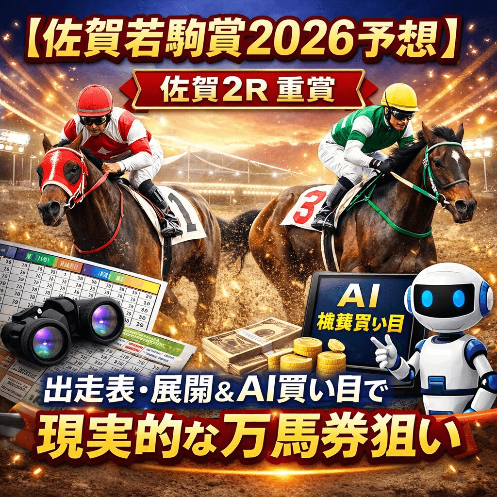 佐賀競馬場2R_佐賀若駒賞_20260104_ページタイトル_悪徳ガチ検証Z