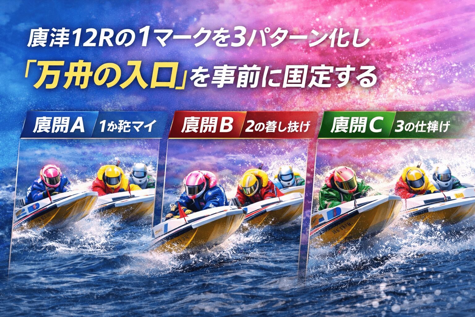 唐津競艇場12R_オールレディースＮｅｗＹｅａｒＣｕｐ_20260104_展開予想
