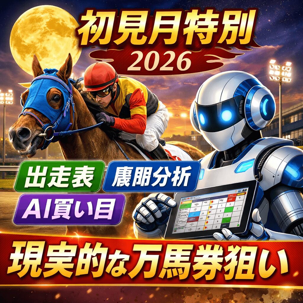 【初見月特別2026予想|浦和11R】出走表・展開分析とAI買い目で“現実的な万馬券狙い”