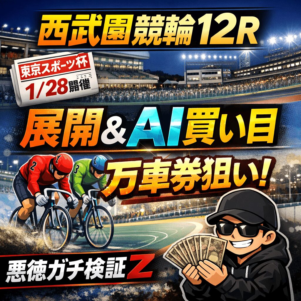 西武園競輪場12R_ 東京スポーツ杯_20260128_ページアイコン画像_悪徳ガチ検証Z