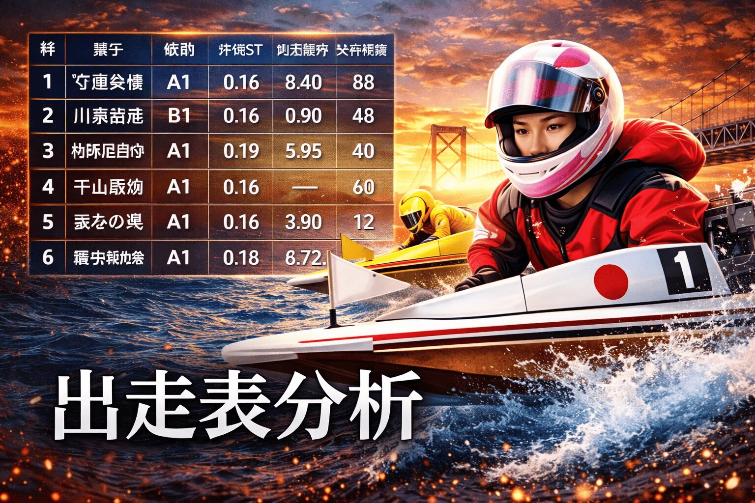 X_鳴門競艇場12R_スピードクイーンメモリアル_20260226_出走表分析