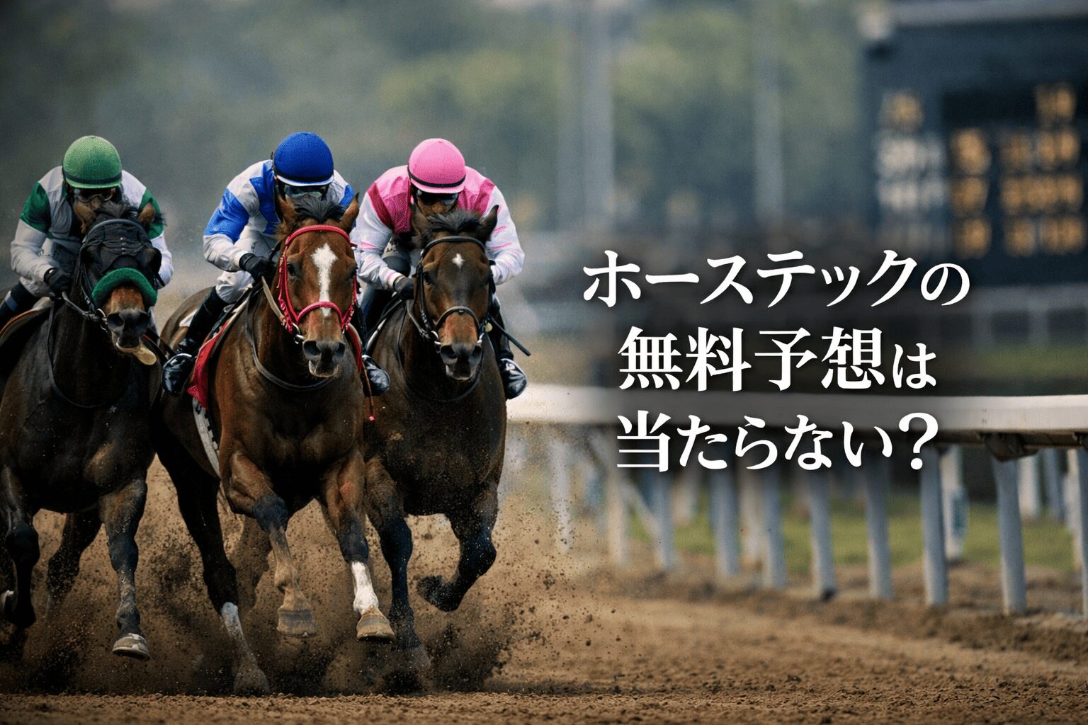 ホーステック_見出し_ホーステックの無料予想は当たらない？