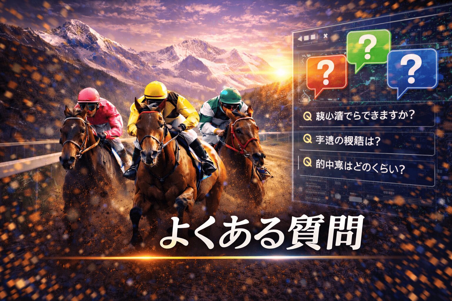 浦和競馬場11R_ユングフラウ賞_20260225_よくある質問