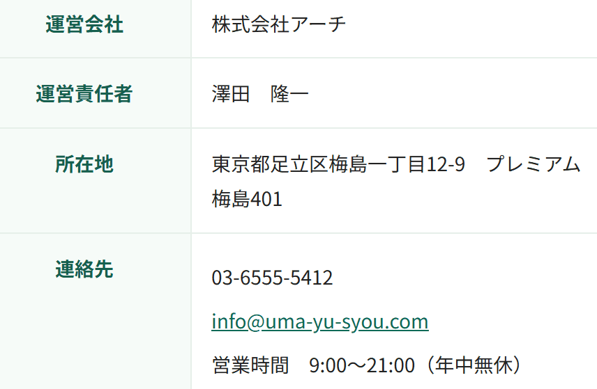 うま遊勝_運営情報