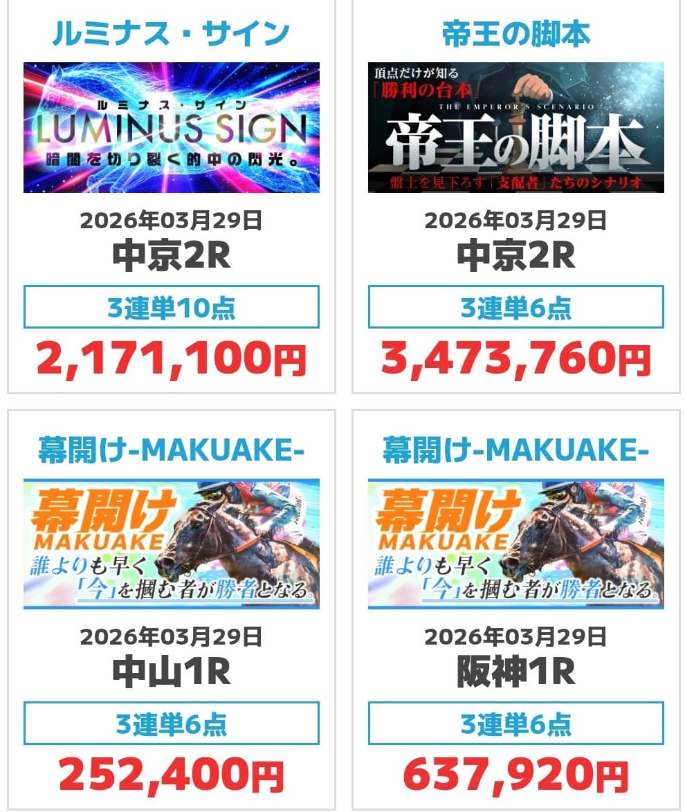 サキガケ_的中実績