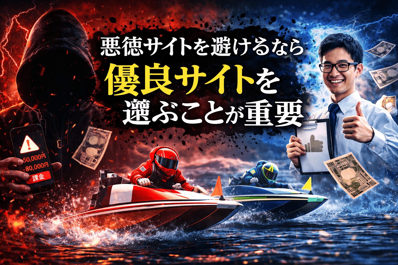 悪徳競艇予想サイト_カテゴリアイコン_悪徳サイトを避けるなら優良サイトを選ぶことが重