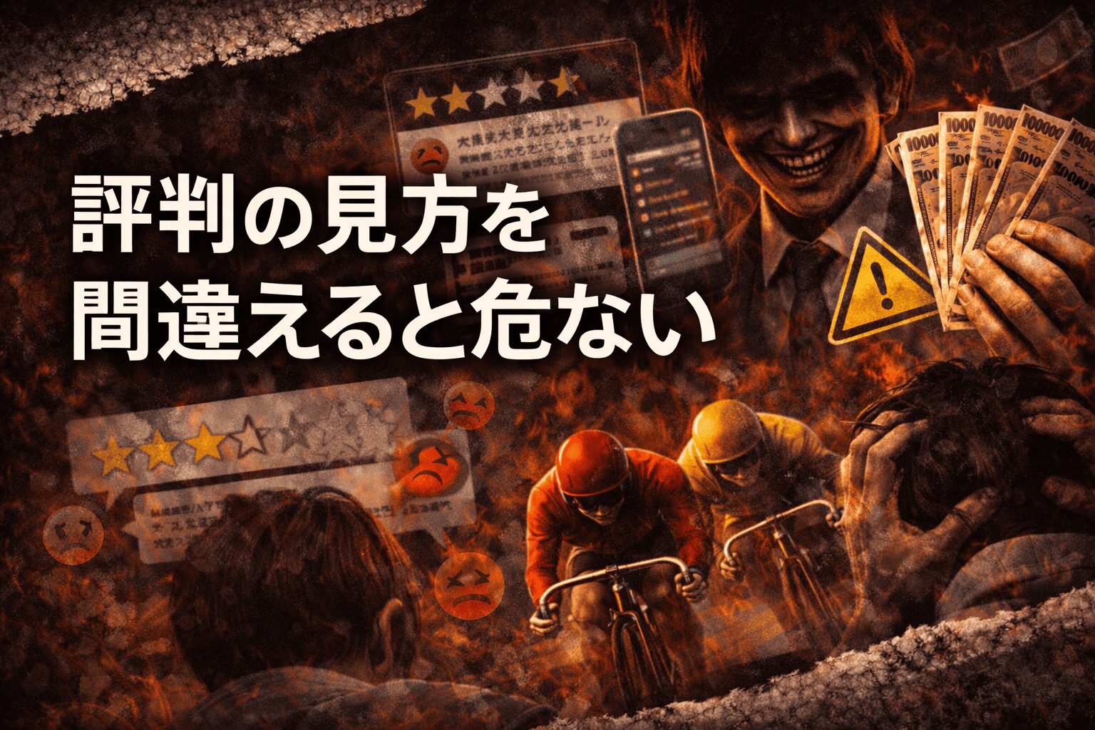 悪徳競輪予想サイト_アイコン_悪徳競輪予想サイトの口コミは信用できるのか