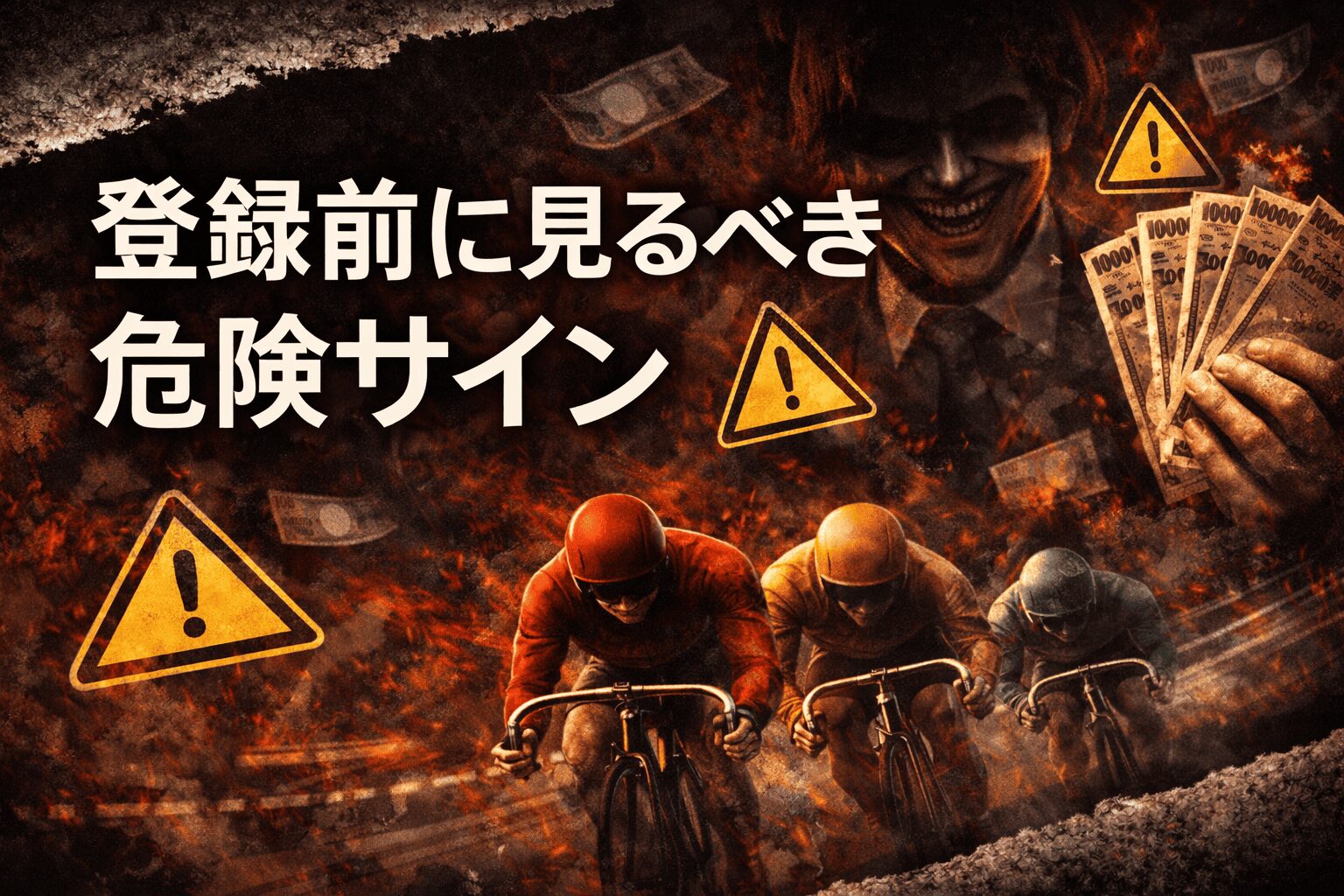 悪徳競輪予想サイト_アイコン_悪質競輪予想サイトに多い特徴