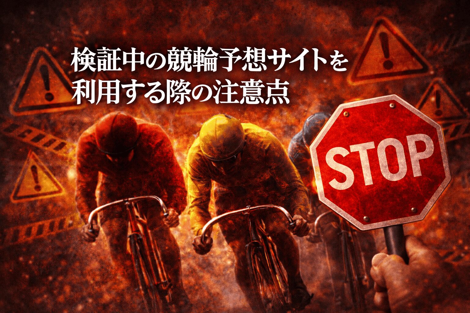 検証中の競輪予想サイト_アイコン_検証中の競輪予想サイトを利用する際の注意点
