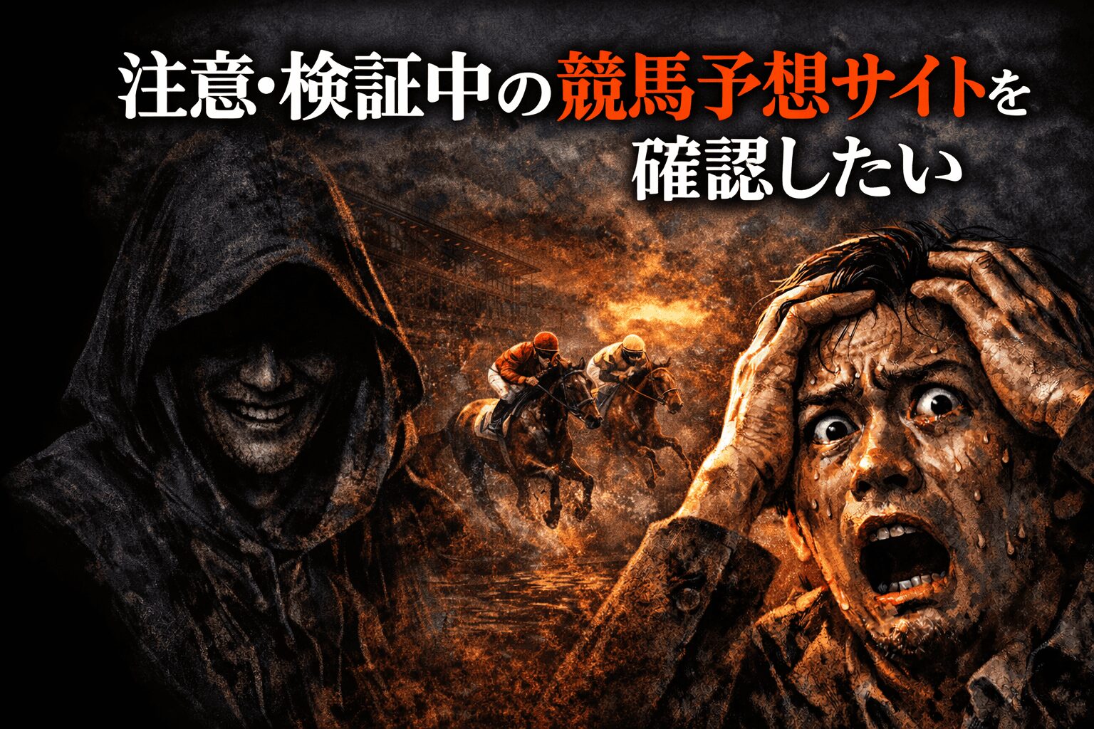 検証中の競馬予想サイト_アイコン_注意・検証中の競馬予想サイトを確認したい