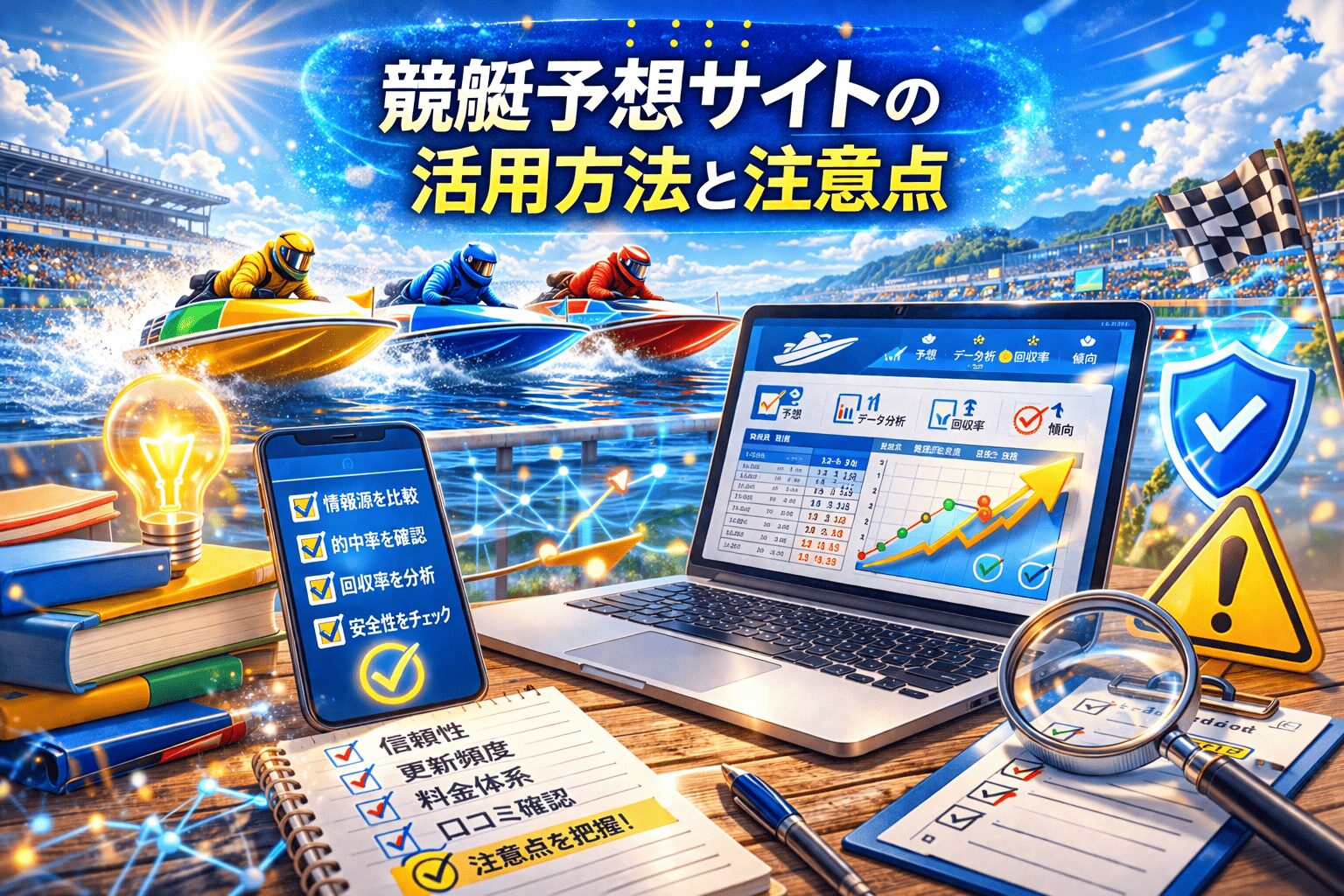 競艇コラム_カテゴリアイコン_競艇予想サイトの活用方法と注意点