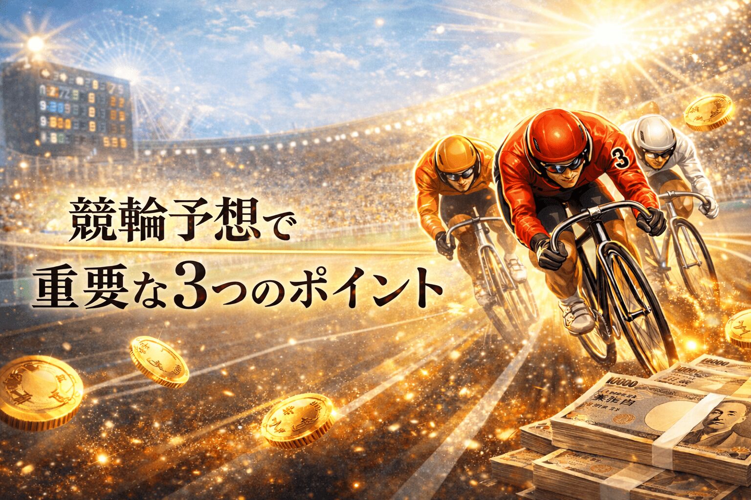 競輪予想コラム_アイコン_競輪予想で重要な3つのポイント