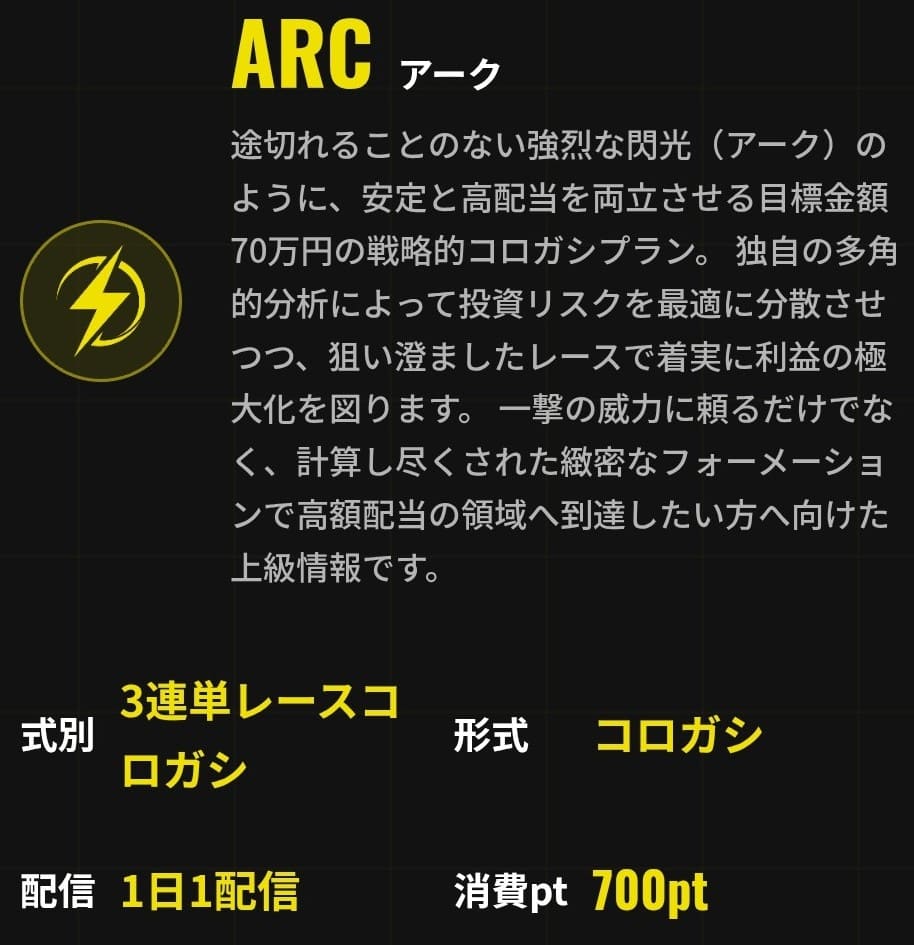 ブリッツ_有料予想_ARC