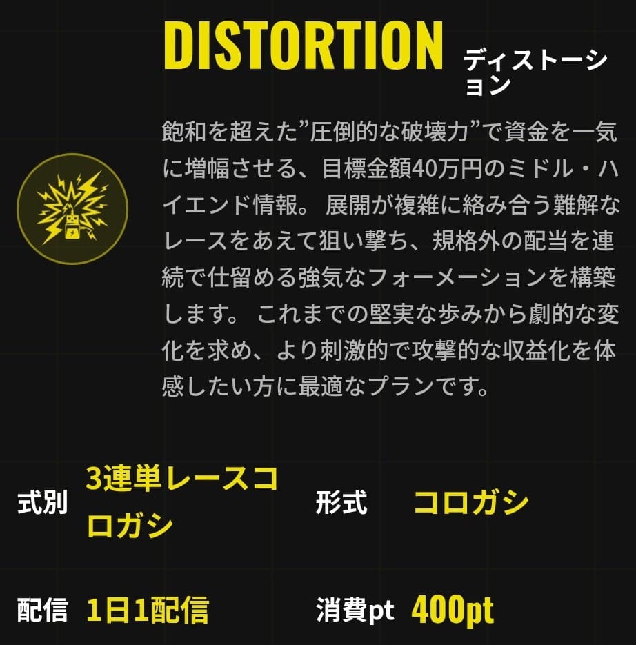 ブリッツ_有料予想_DISTORTION