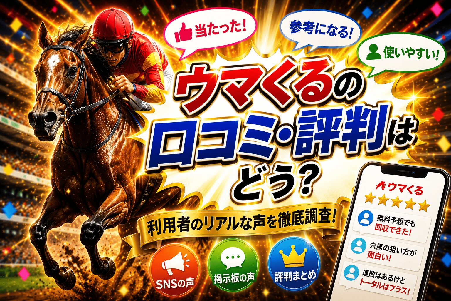 ウマくる_アイコン_ウマくるの口コミ・評判はどう？